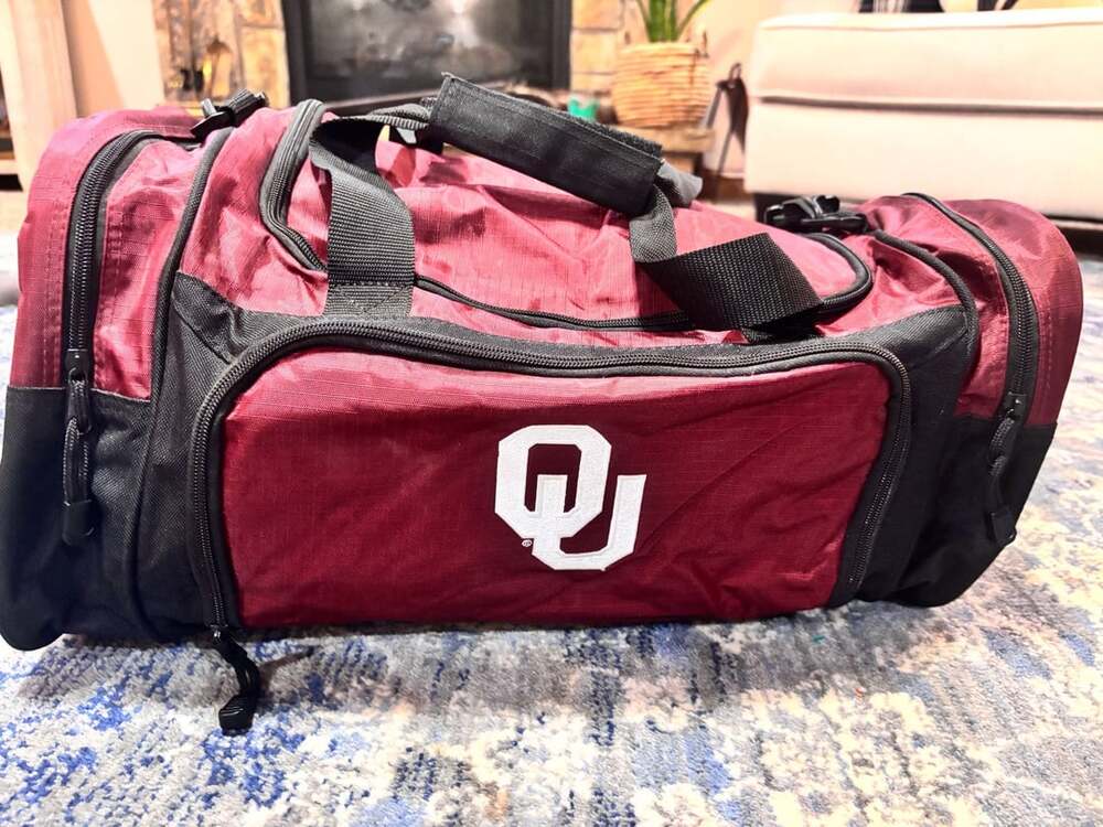Oklahoma Sooners Duffle Bag Crimson Black
